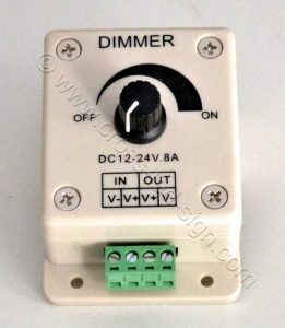Υλικά επιγραφών led dimmer led 12-24V 8A. Dimmer led 12-24V 8A από την Cross-Led-Sign Θεσσαλονίκη.