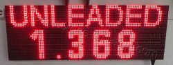 Επιγραφές βενζινάδικων led 96 x 32 με ένδειξη unleaded και τιμή. Επιγραφές βενζινάδικων led 96x32 με ένδειξη unleaded και τιμή.