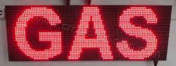 Επιγραφές βενζινάδικων led 96x32 με ένδειξη μεγάλο GAS.