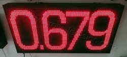 Επιγραφές βενζινάδικων led 96x48 με ένδειξη τιμής 4 ψηφίων.