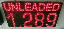 Επιγραφές βενζινάδικων led 96 x 48 με ένδειξη τιμής unleaded. Επιγραφές βενζινάδικων led 96x48 με ένδειξη τιμής unleaded.