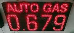 Επιγραφές βενζινάδικων led 96 x 48 με ένδειξη τιμής autogas. Επιγραφές βενζινάδικων led 96x48 με ένδειξη τιμής autogas.