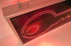 Επιγραφή κλειδί με διπλή σειρά led για κλειδαρά, διάστασης 100 Χ 50 εκατοστά.