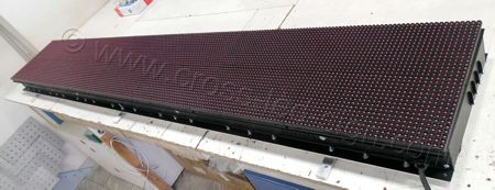 Ταμπέλα led 224x32 εμπρός πλευρά επιγραφής.