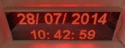 Ηλεκτρονική επιγραφή 167 x 55 εκ. ένδειξη ώρας ημερομηνίας στον βασικό εξοπλισμό. Ηλεκτρονική επιγραφή 167Χ55 εκ. ένδειξη ώρας ημερομηνίας στον βασικό εξοπλισμό.