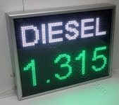 Ηλεκτρονική επιγραφή led 71Χ55 εκ. τιμοκατάλογος diesel.