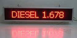 Ένδειξη τιμής diesel, ταμπέλα led 103X23 εκατοστά, για βενζινάδικο.