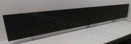 Ηλεκτρονική επιγραφή led 256x32 χωρίς ένδειξη, σβηστή.