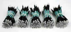 Πράσινα καλωδιωμένα led chip 5mm.