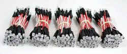 Κόκκινα καλωδιωμένα led chip 5mm.