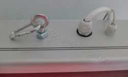 Ανάρτηση led πινακίδας 103 x 39 εκ., με ναυτικούς κρίκους.