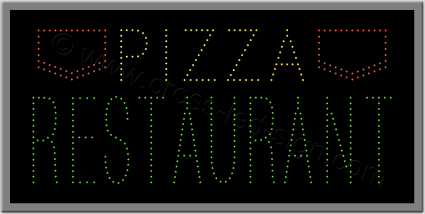 Πινακίδες καταστημάτων led pizza 1w.