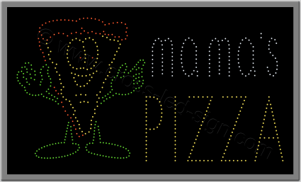 Πινακίδες καταστημάτων led pizza 2w.