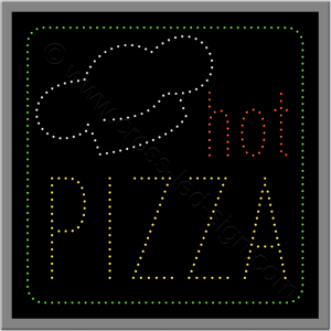 Πινακίδες καταστημάτων led pizza 4w. Πινακίδες καταστημάτων led pizza 4w.