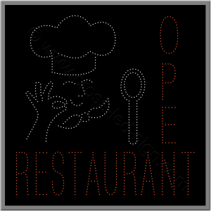 Πινακίδες καταστημάτων led restaurant 2w. Πινακίδες καταστημάτων led restaurant 2w.