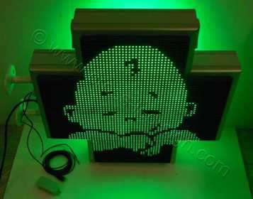 Σταυρός φαρμακείου LED matrix 70 cm, με τρικ μωρό. Σταυρός φαρμακείου LED matrix 70 cm, με τρικ μωρό.