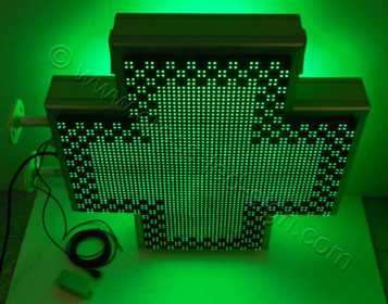 Σταυρός φαρμακείου LED matrix 70 cm, με τρικ καρέ. Σταυρός φαρμακείου LED matrix 70 cm, με τρικ καρέ.