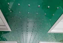 Ανθεκτικό σκούρο πράσινο plexi glass σταυρού 80 εκ. σετ.