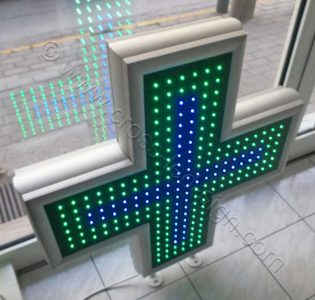 Σταυροί φαρμακείων με μπλε κεντρική σειρά led, κατόπιν παραγγελίας, χαμηλή τιμή.