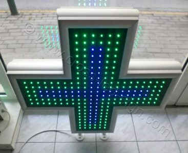 Σταυροί φαρμακείων με μπλε κεντρική σειρά led, χαμηλή τιμή. Σταυροί φαρμακείων με μπλε κεντρική σειρά led, χαμηλή τιμή.