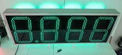 Ταμπέλα τιμών για βενζινάδικα, 150 Χ 55 εκατοστών με διπλή σειρά πράσινα led.
