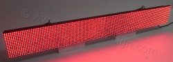 Ηλεκτρονική ταμπέλα επιγραφή led, διάστασης 128x16 εκατοστά, με ένδειξη όλα τα led αναμμένα.