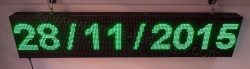 Ταμπέλα επιγραφή led 160x32 εκ. με ένδειξη ημερομηνία.