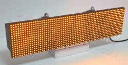 Ηλεκτρονική ταμπέλα επιγραφή led 64x16 εκατοστά με ένδειξη όλα τα led αναμμένα.